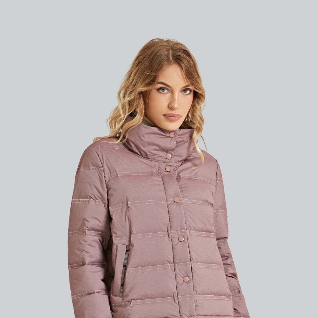 Short Saint Laurent Purple  Down Jacket for Women