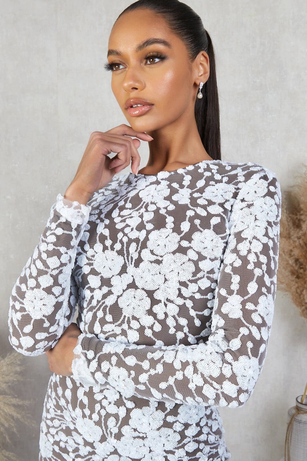 Ana Dark Nude Dress