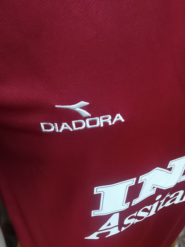 1998-1999 Roma Home Retro Soccer Jersey