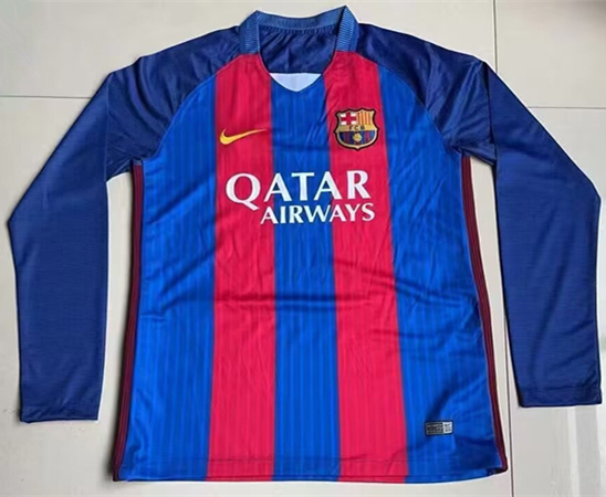 2016-2017 BAR Home Long sleeves Retro Soccer Jersey
