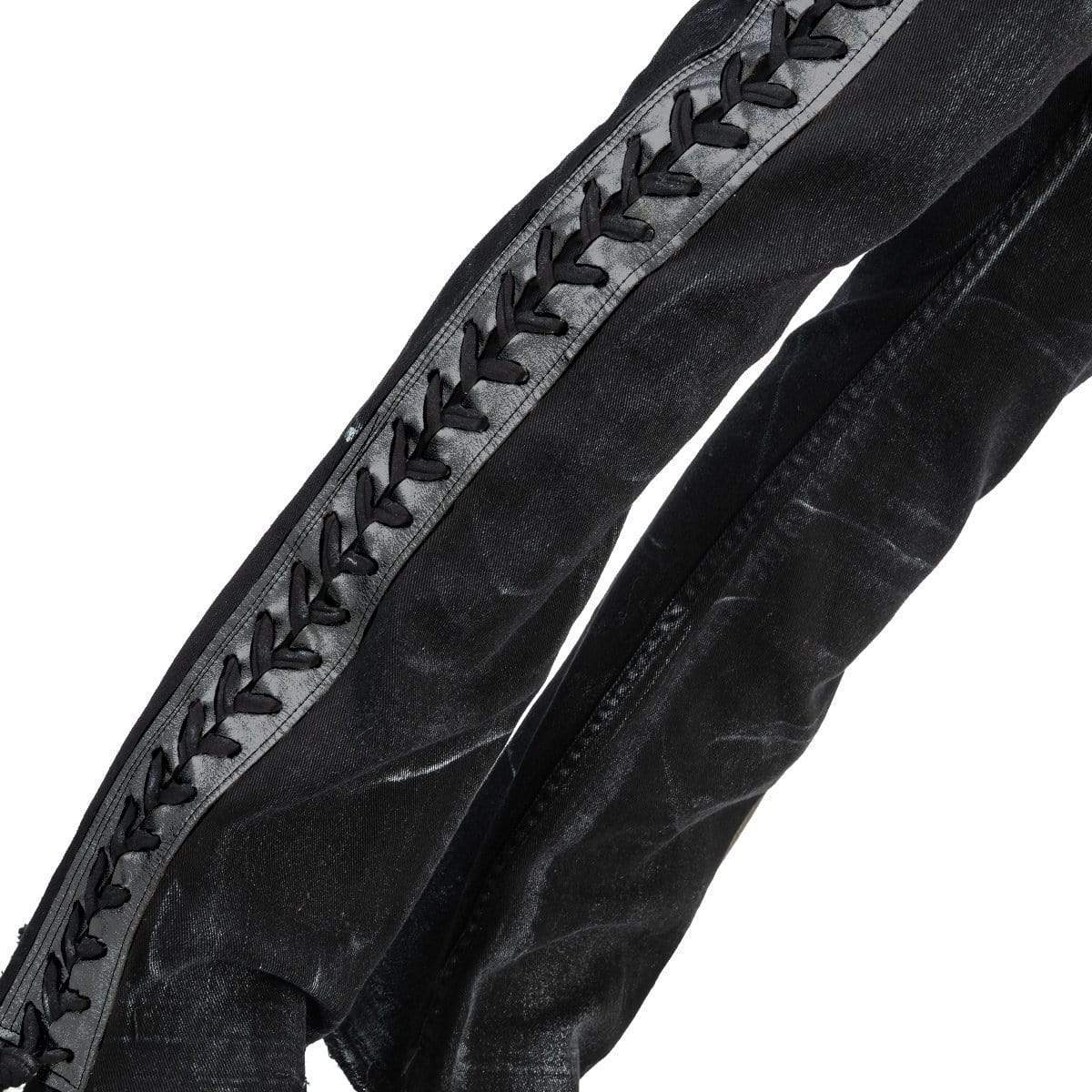 Black Stripe Pants
