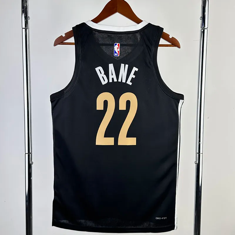 23-24 Grizzlies BANE #22 Black City Edition Top Quality Hot Pressing NBA Jersey