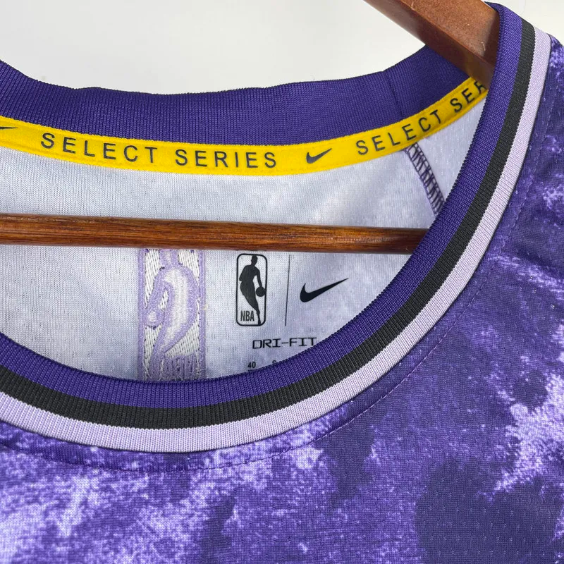22-23 LAKERS JAMES #6 Purple Top Quality Hot Pressing NBA Jersey (荣耀版)