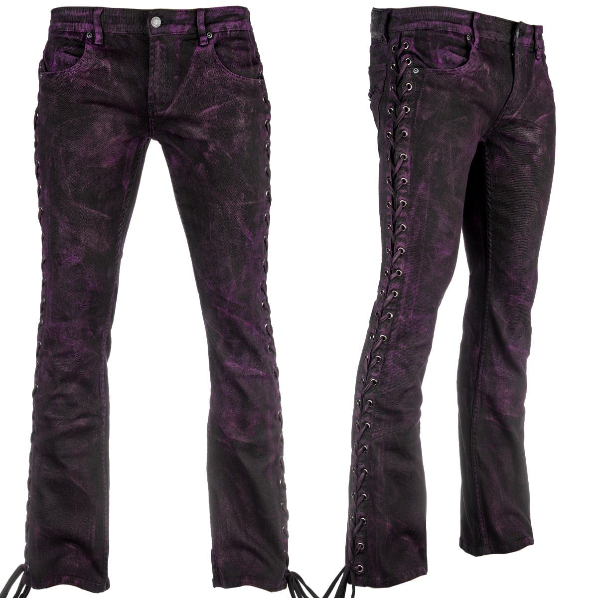 Purple Haze Side Laced Alloy Wash Pants