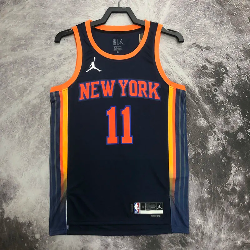 22-23 KNICKS BRUNSON #11 Black Top Quality Hot Pressing NBA Jersey (Trapeze Edition)