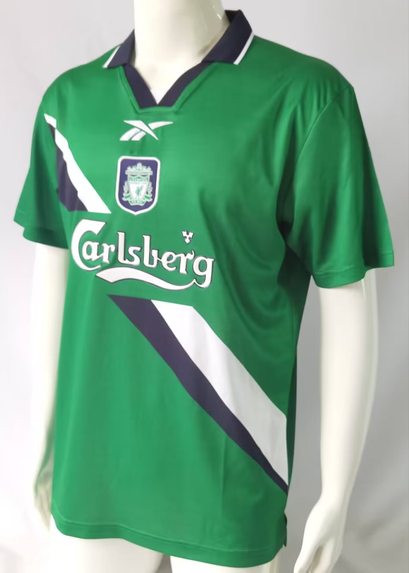 1999-2000 LIV Away Green Retro Soccer Jersey