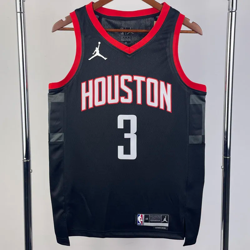 23-24 Rockets PORTER JR. #3 Black Top Quality Hot Pressing NBA Jersey (Trapeze Edition)