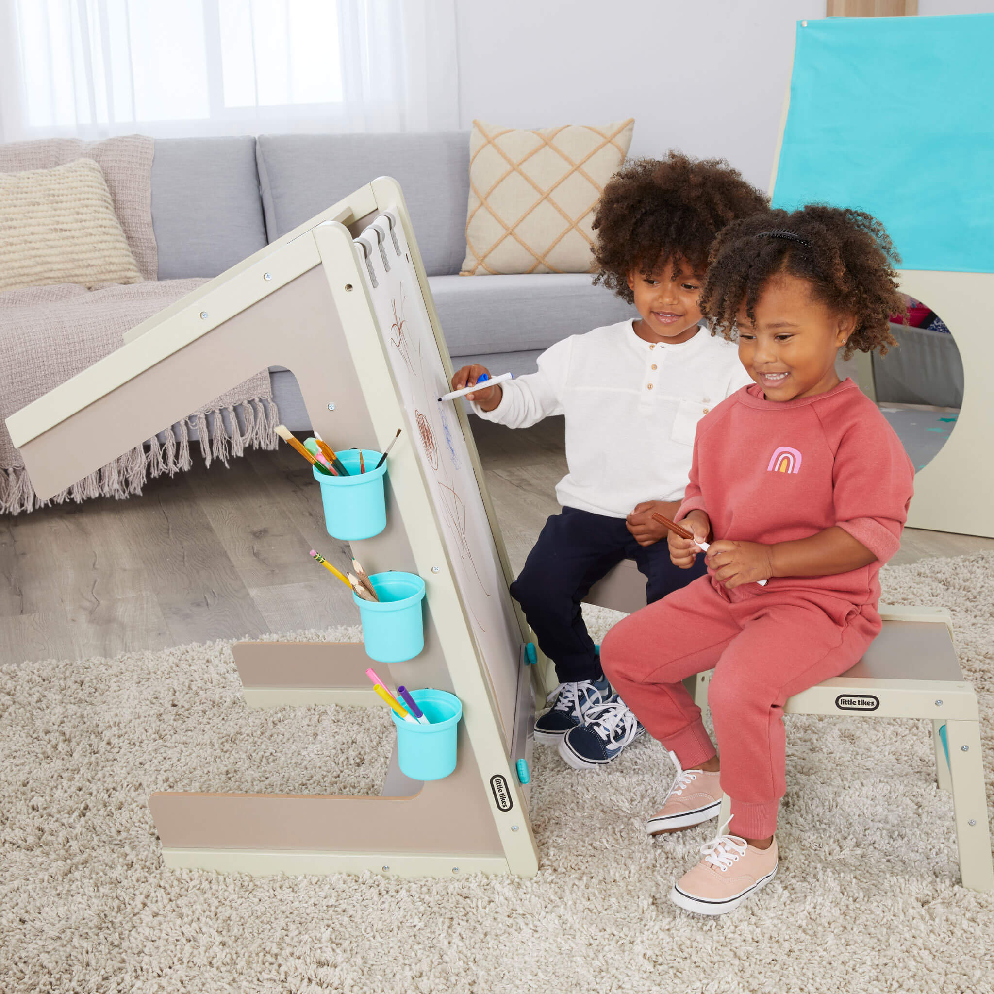 2-in-1 Easel and Art Table - leoleo123123