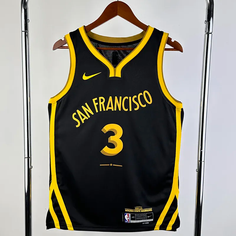 23-24 WARRIORS PAUL #3 Black City Edition Top Quality Hot Pressing NBA Jersey