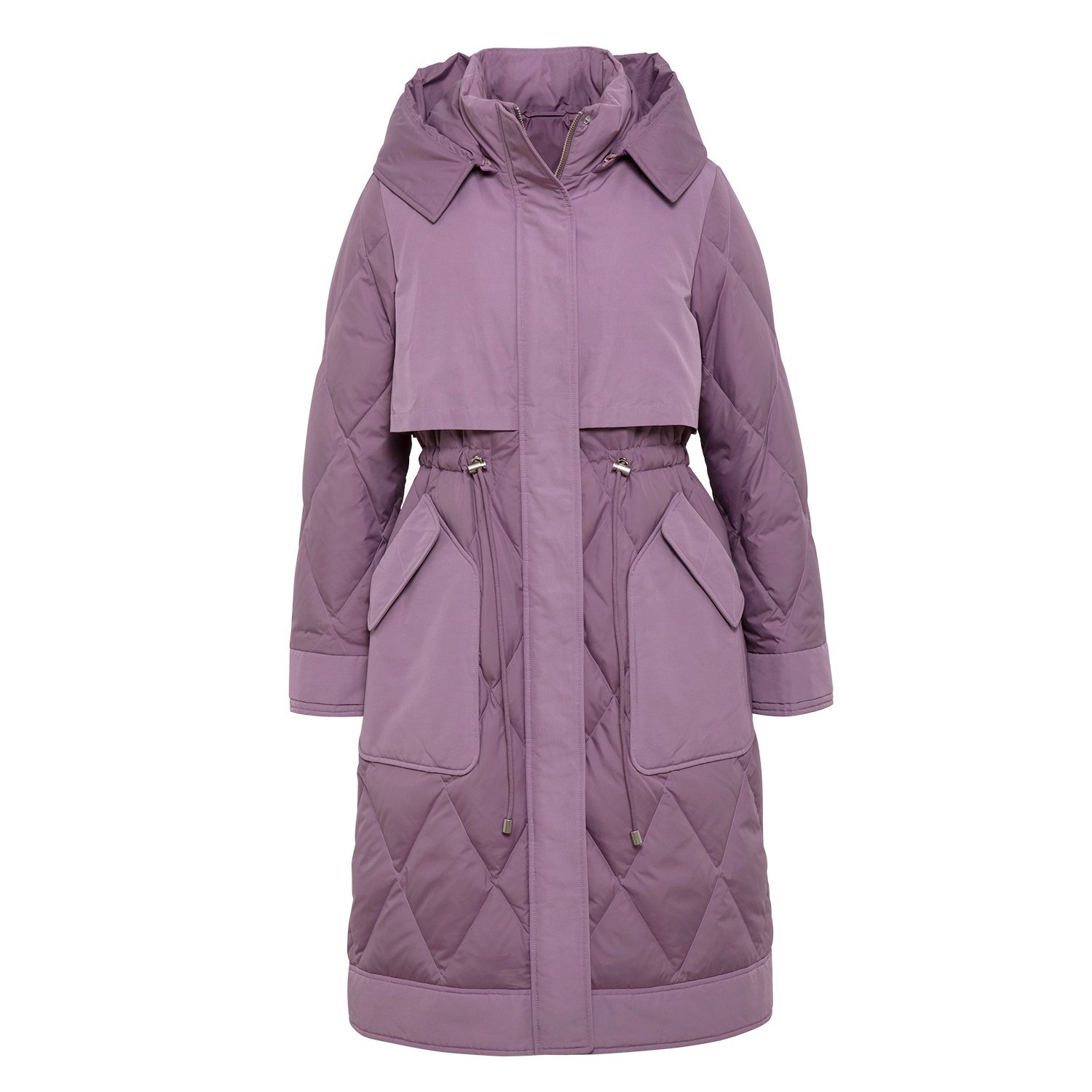 Longer Purple Women's Down Jacket