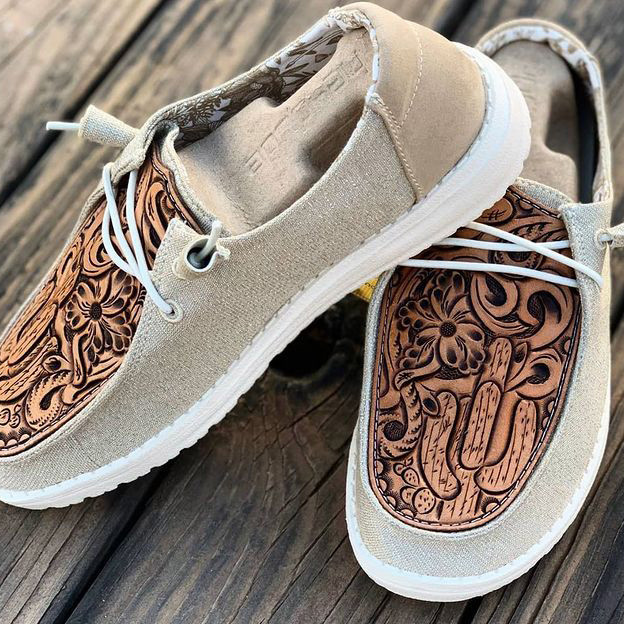 Women's Shoes Custom Wendy Leather Engraving