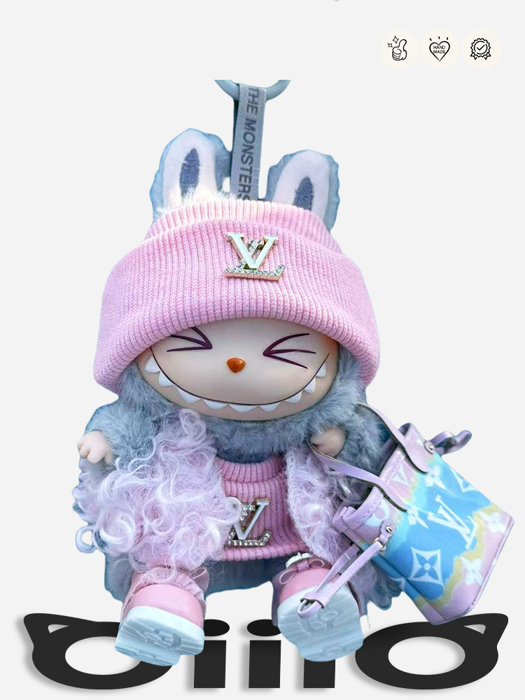 Labubu Clothes LV Pink Glamour Outfit