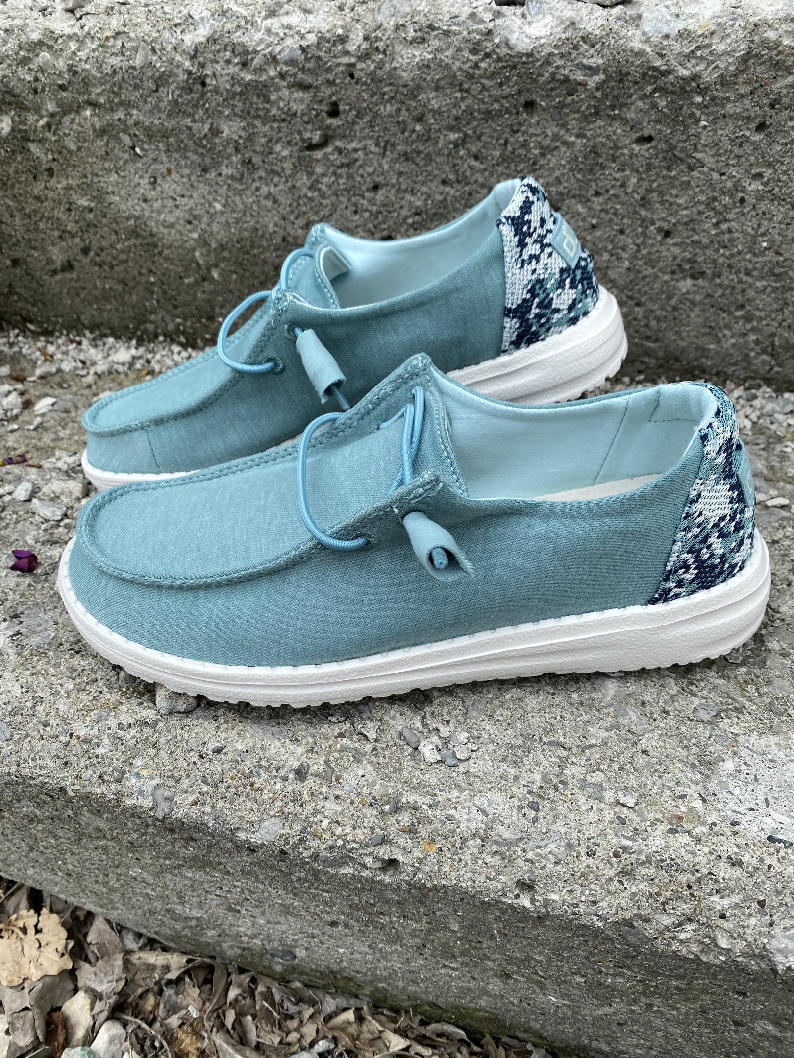 Women's Shoes Wendy Stretch Sea Blue Fleece