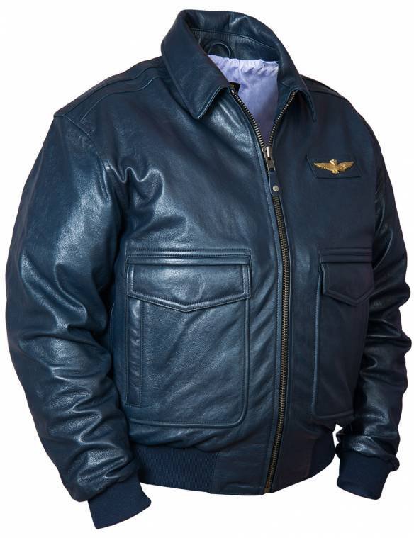 ITALIAN NAVY AIR FORCE AVIATOR LEATHER JACKET