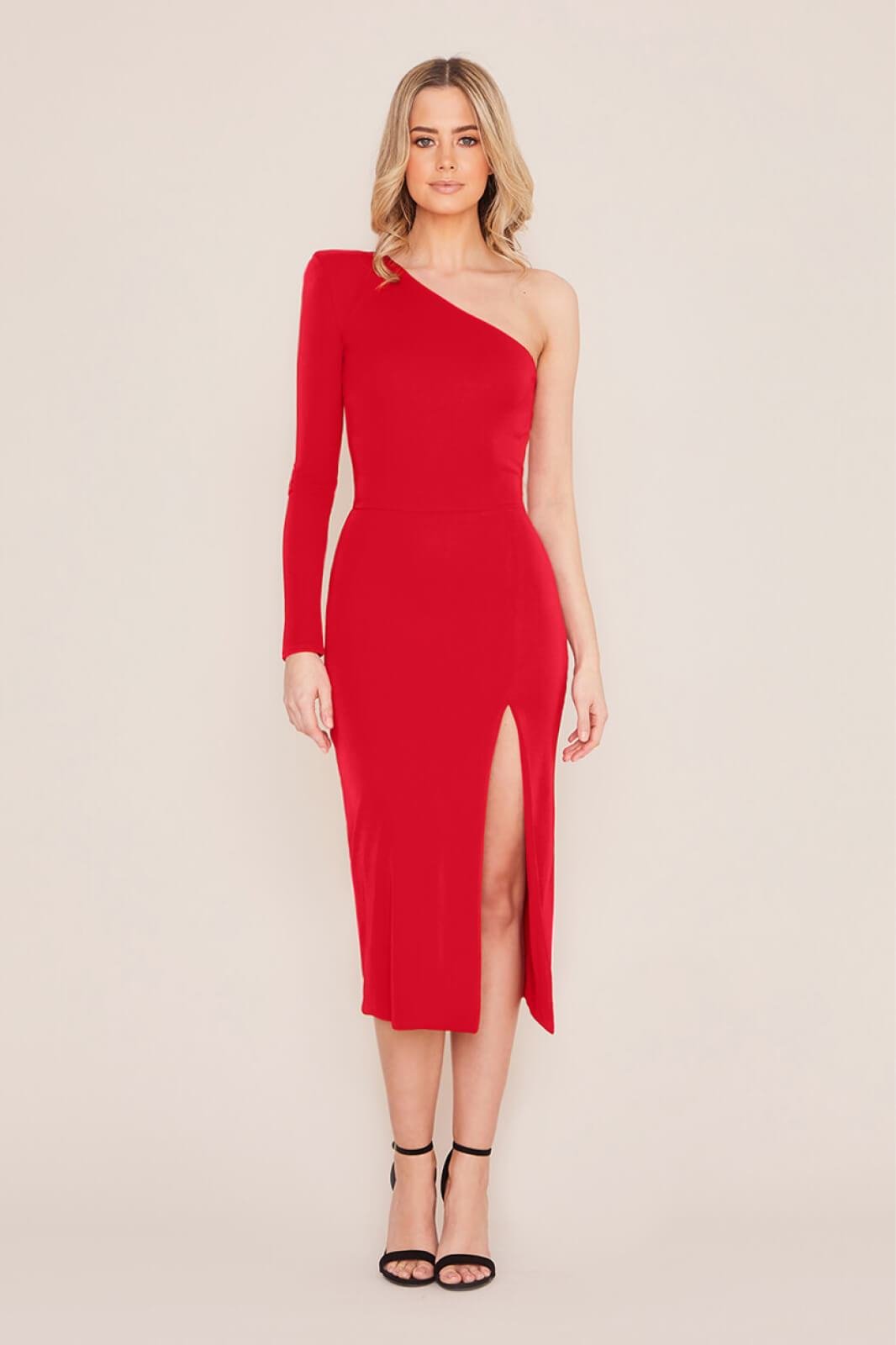 Mina Midi Red Dress