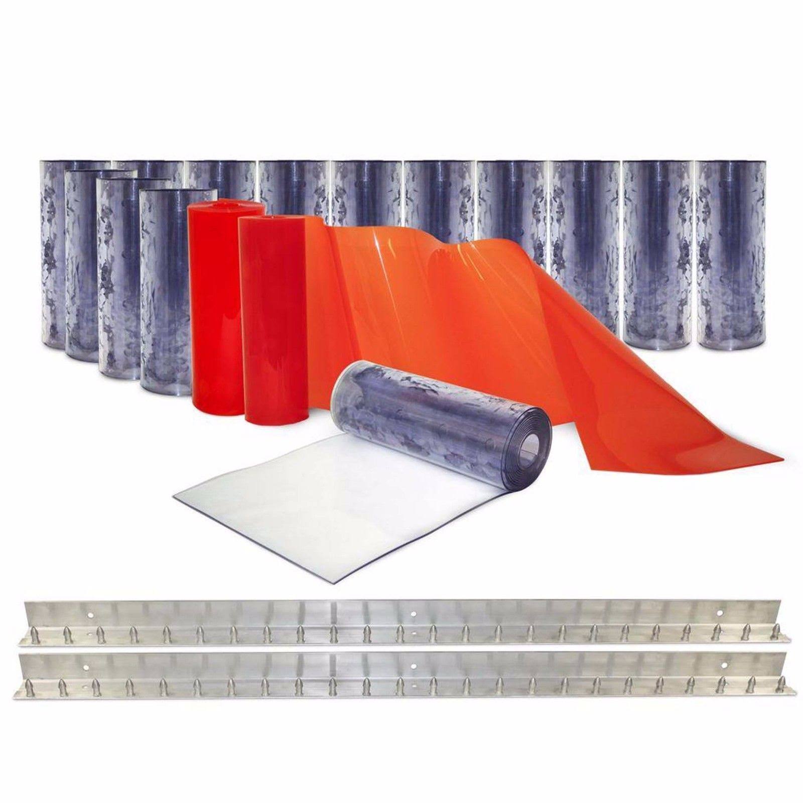 ClearFlex II 8 ft. x 8 ft. PVC Strip Door Kit HSZ1s