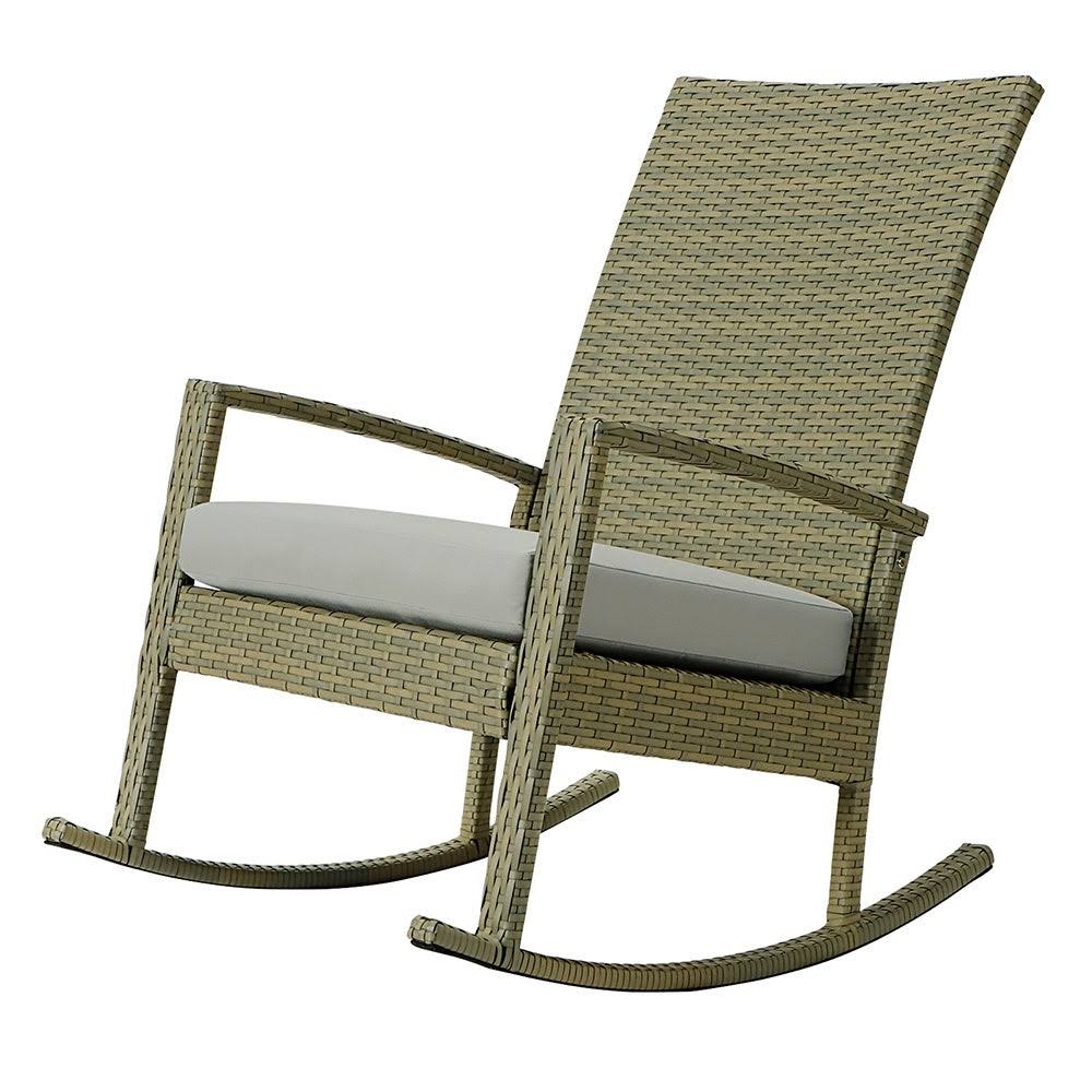 Garden Rocking Chair Rattan Chair - Brown - HSZ-1-s