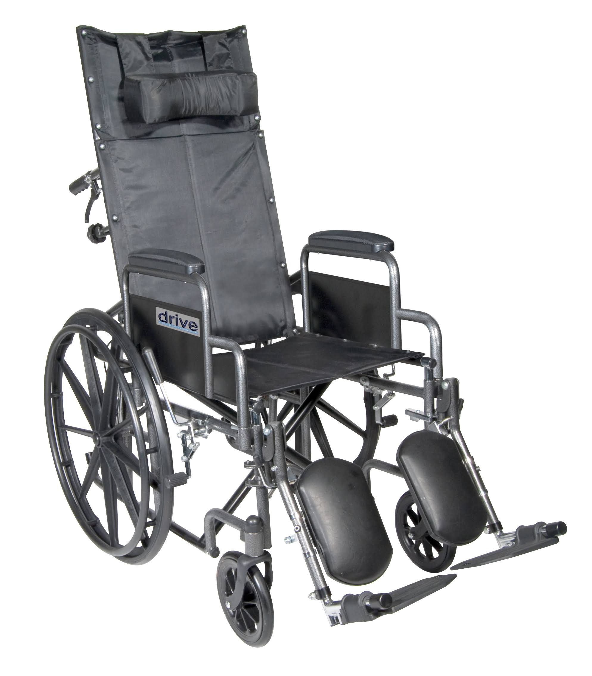 Drive Medical Silver Sport Reclining Wheelchair with Detachable Desk