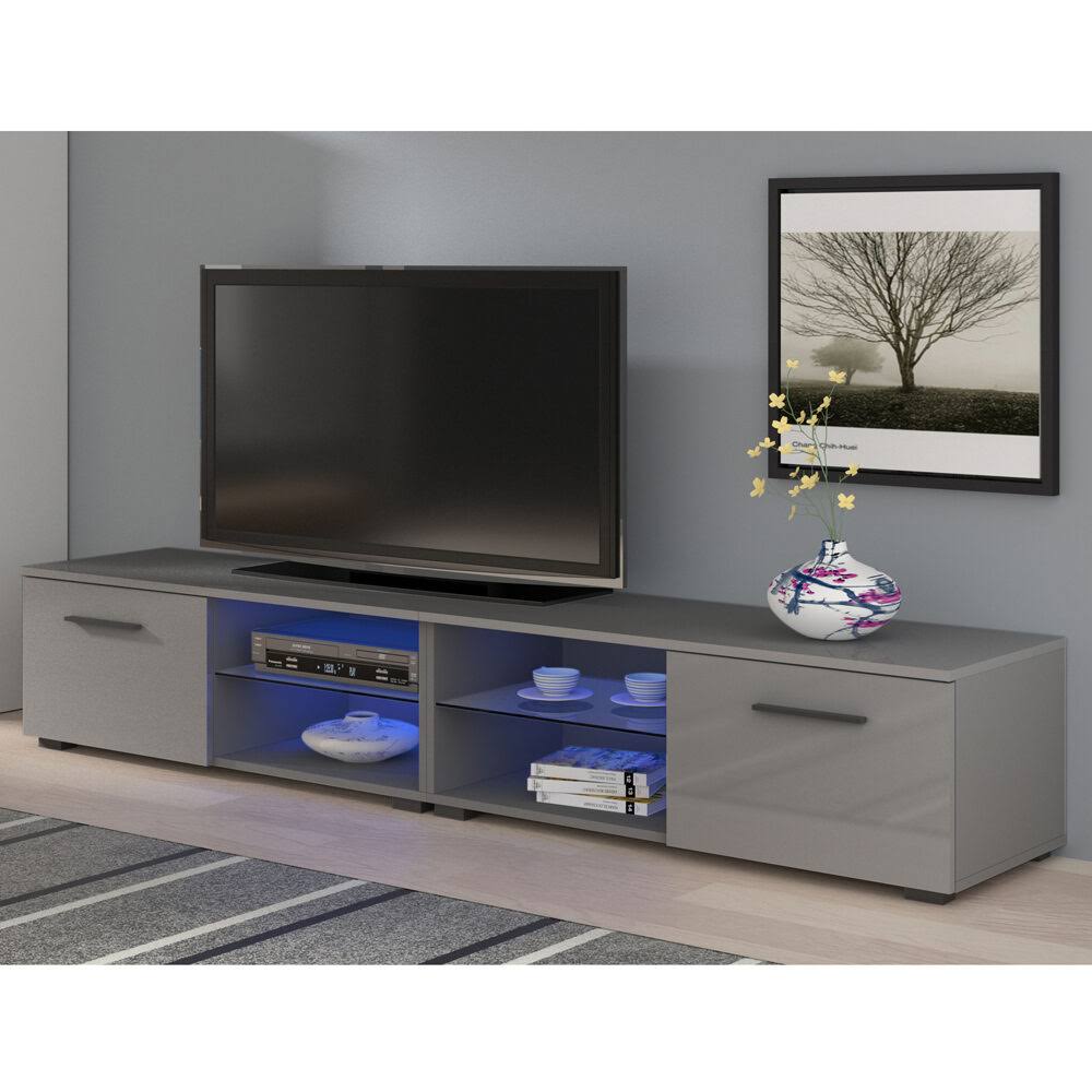Meble Furniture Moon Gray 82 inch TV Stand HSZ1s