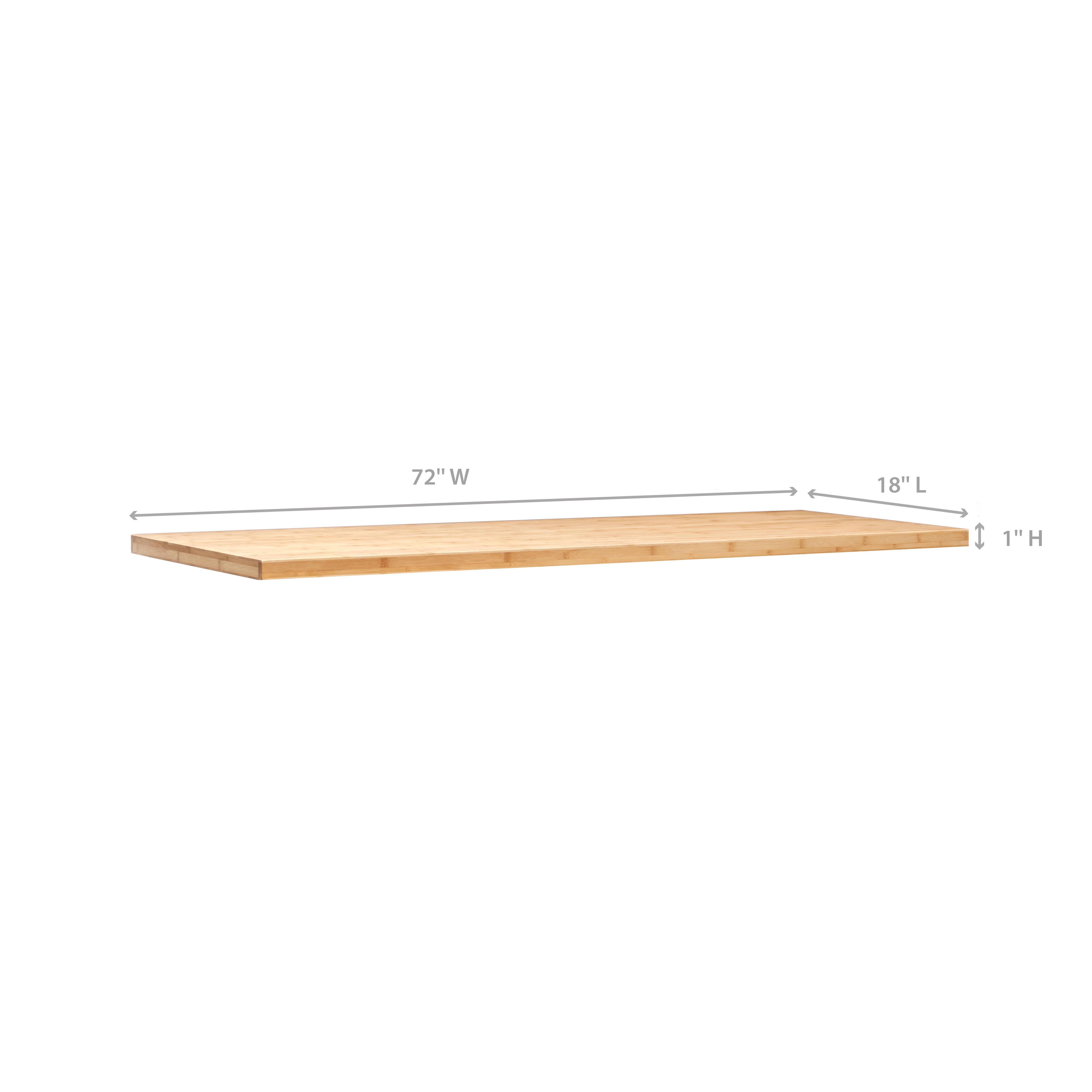 NewAge Products Bold 3.0 Series 72inch Bamboo Worktop - HSZ-1-s