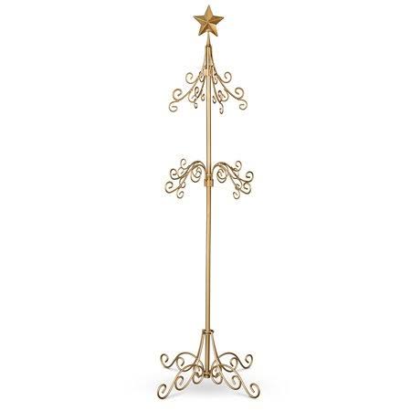 Dermapad Tall Metal Christmas Stocking Holder Stand Gold Hsz S