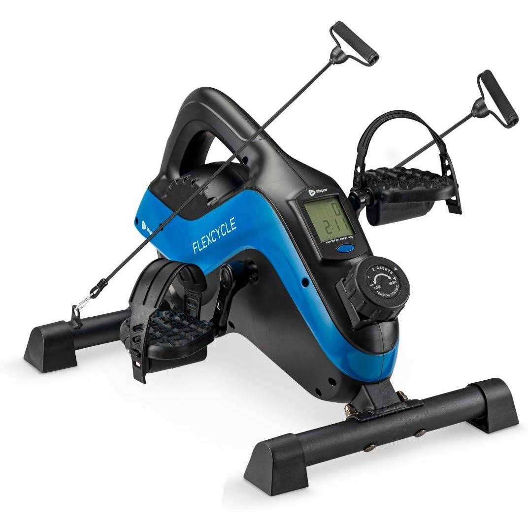 LifePro FlexCycle Under Desk Exercise Bike (Blue) HSZ1s