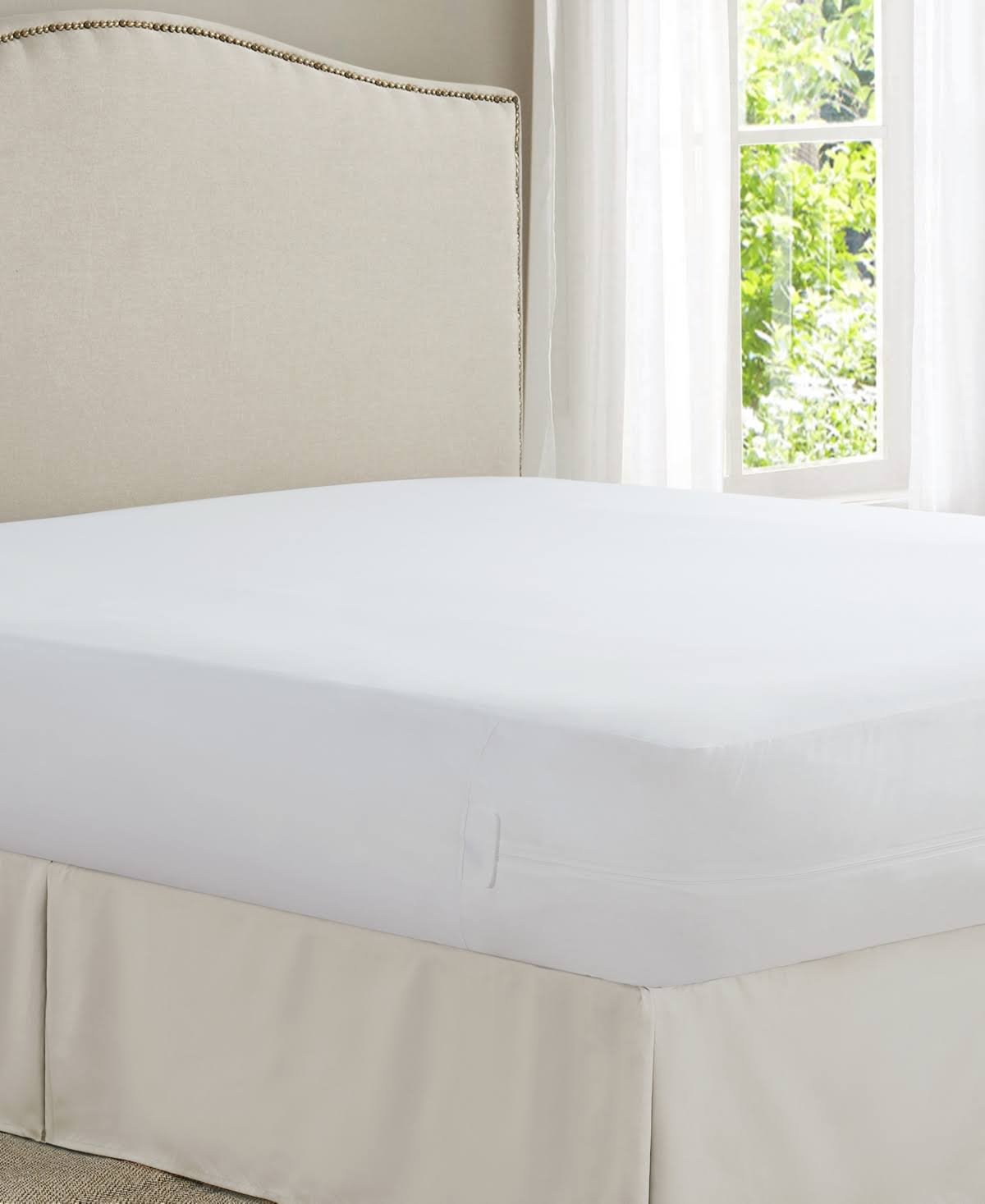 AllinOne Cool Bamboo Twin XL Mattress Protector with Bed Bug Blocker