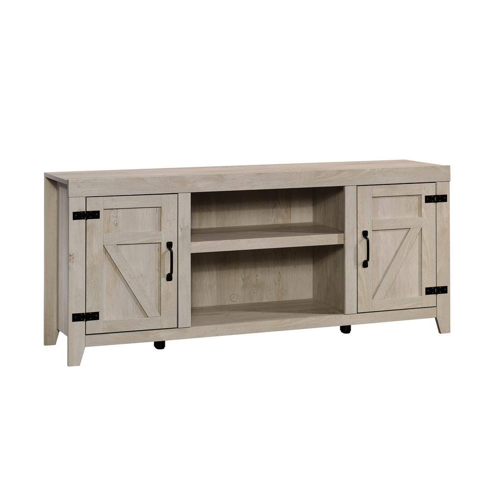 Sauder Engineered Wood TV Stand for TVs Up to 70" in Chalked Chestnut