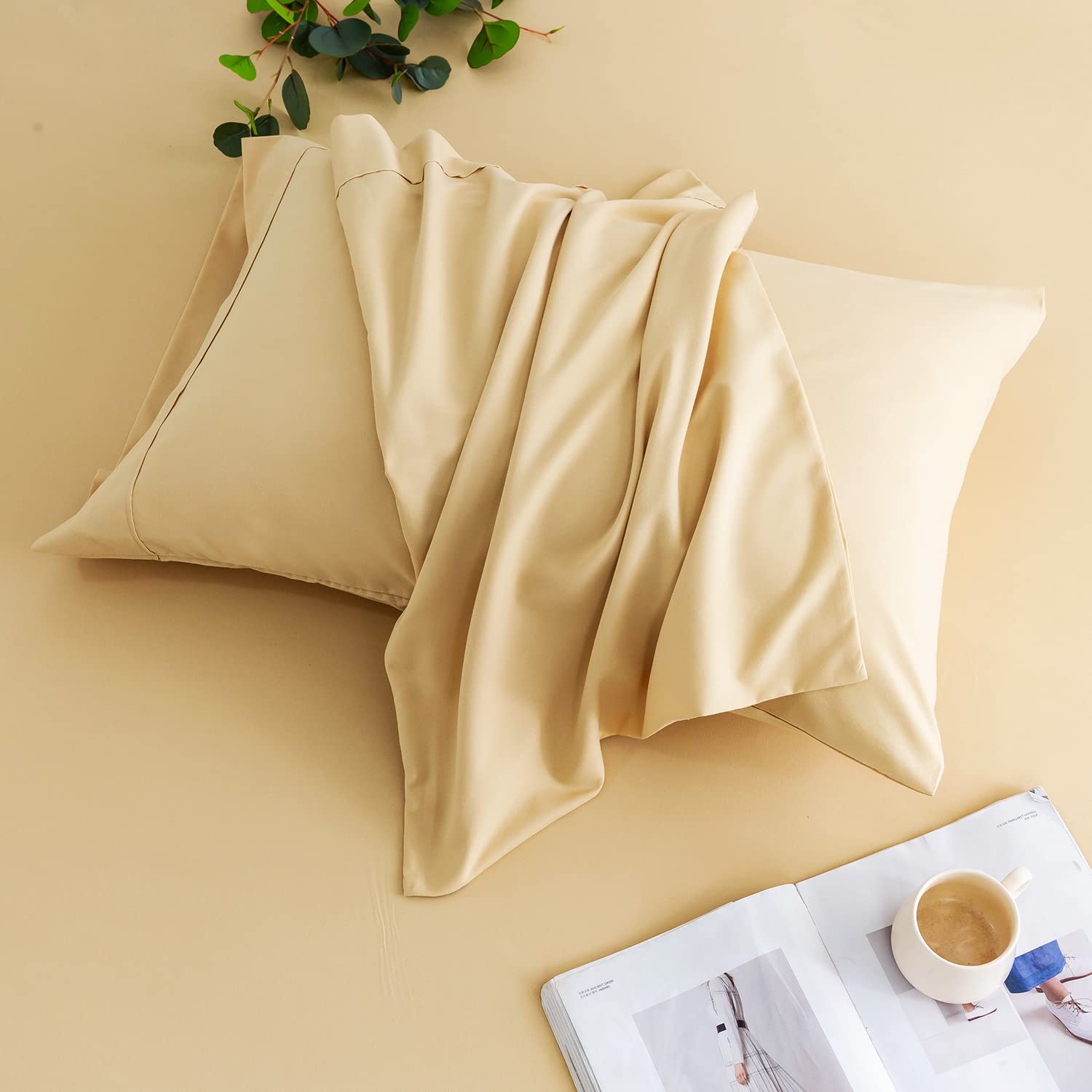 Sheet Set King Flat Sheet Pillowcase Soft Luxury Brushed Microfiber Sheet Soft Bedding Set