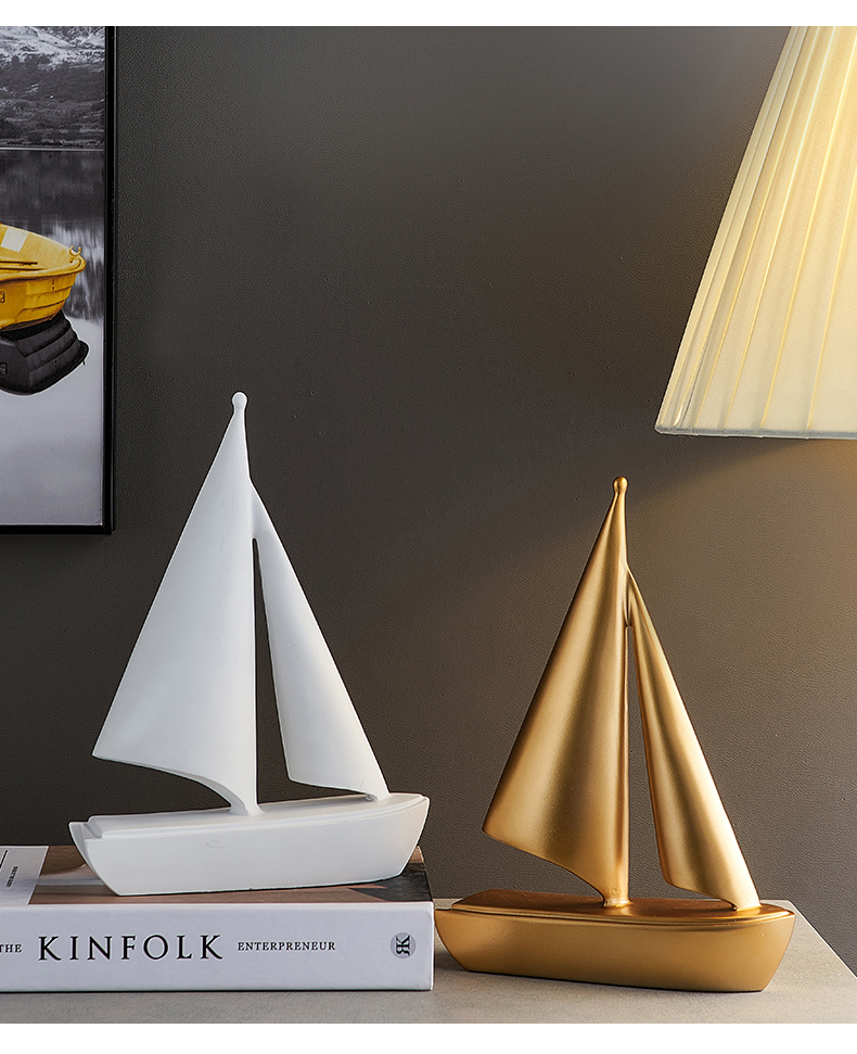 Simple Design Nautical Craft Ornament Indoor Modern Home Living Room Decoration TV Cabinet Desk
