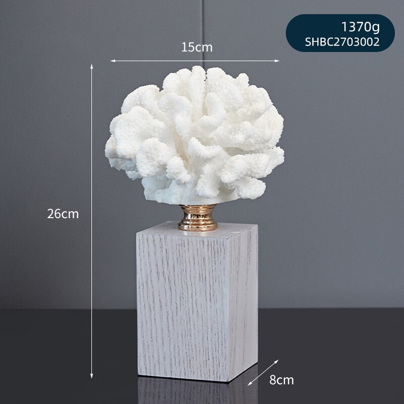 Creative coral statue Nordic home living room decoration room decoration desk accessories modern craft simple