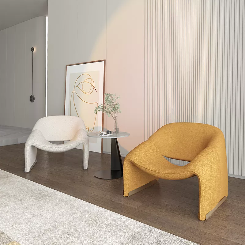 Classic Designer Chair Curved Single Sofa Leisure Nordic Chair Leisure Chair Fashionable