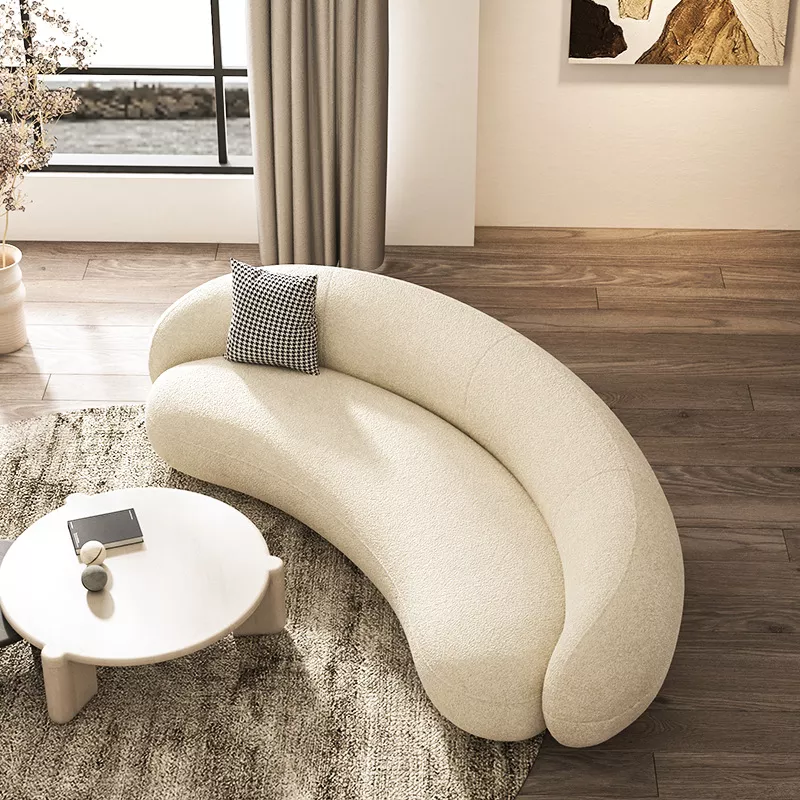 Stylish lamb wool velvet comfortable interior furniture home furniture sofa