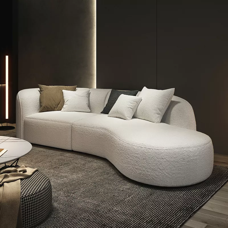 Fashion Luxury Villa Chic Modeling Sofa Italian Simple Modern Living Room Furniture Sofa Set