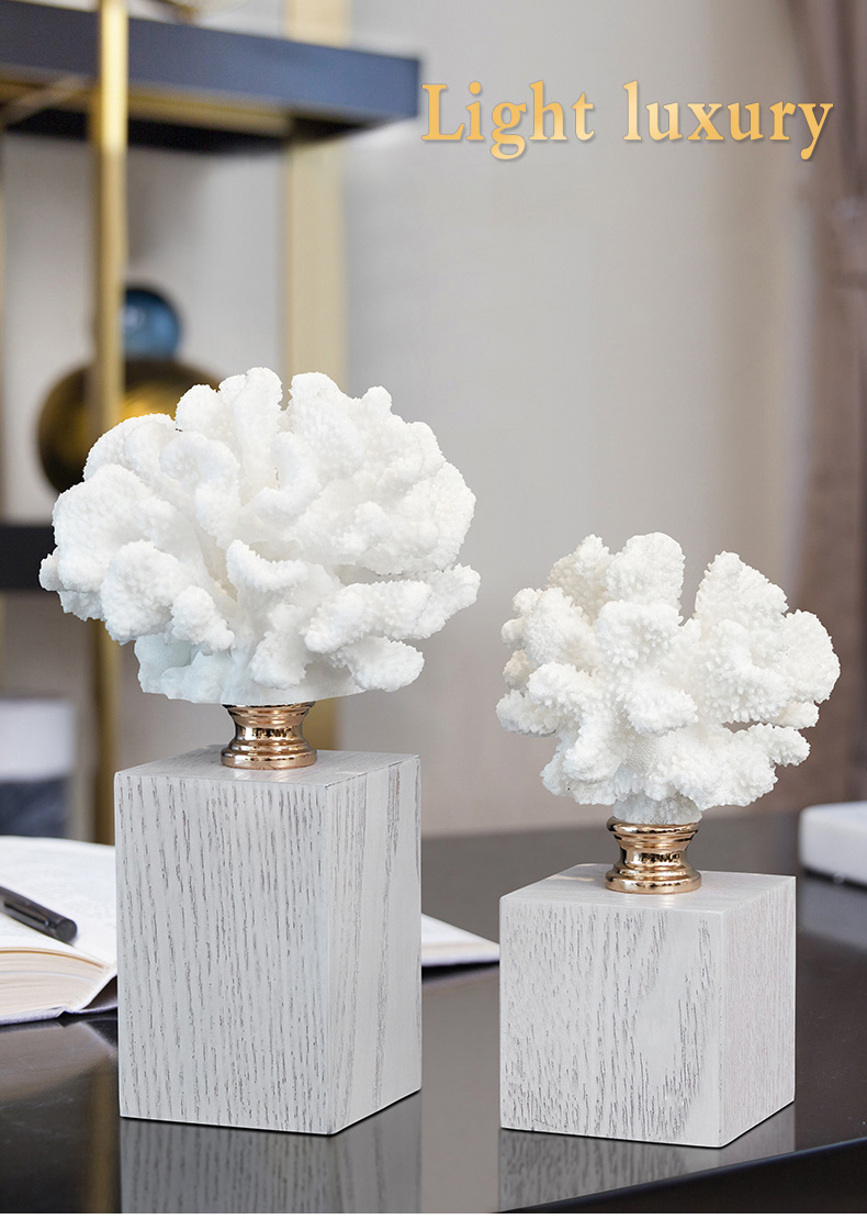 Creative coral statue Nordic home living room decoration room decoration desk accessories modern craft simple