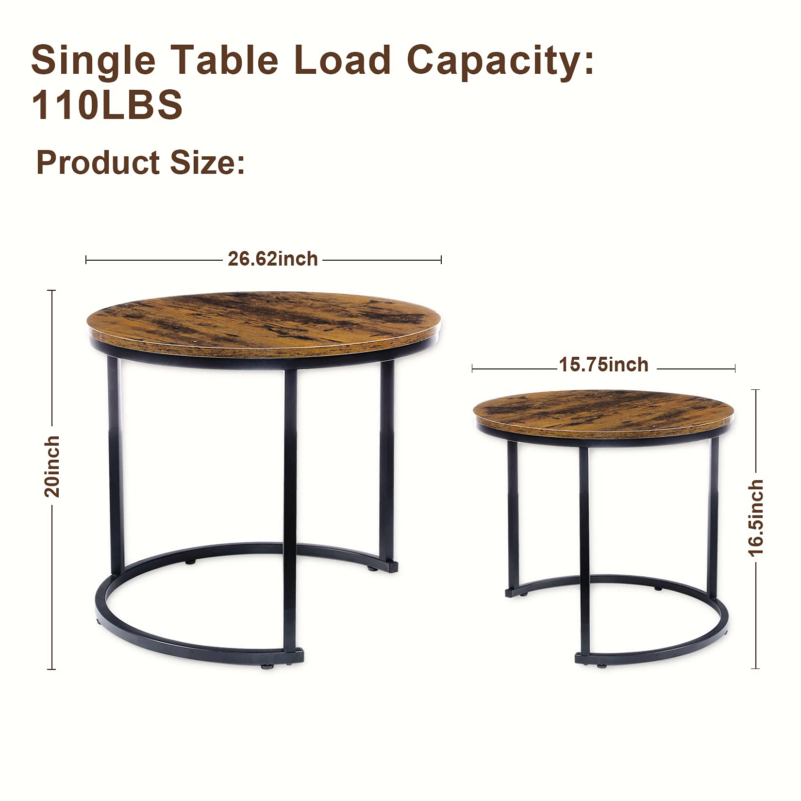 Simple and stylish coffee 2 in 1 sofa side table