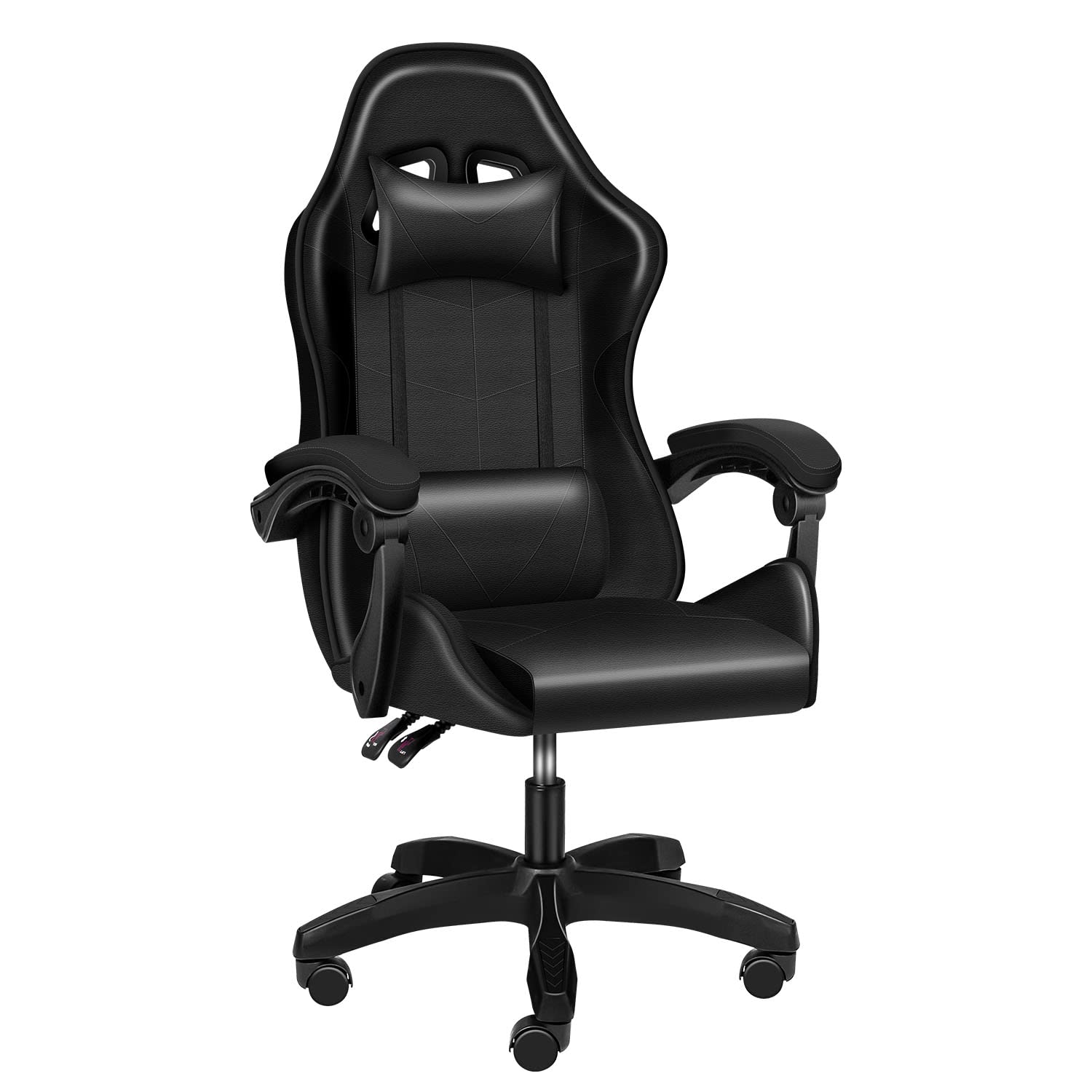 Stylish back and seat height adjustable swivel recliner racing office computer ergonomic video game chair