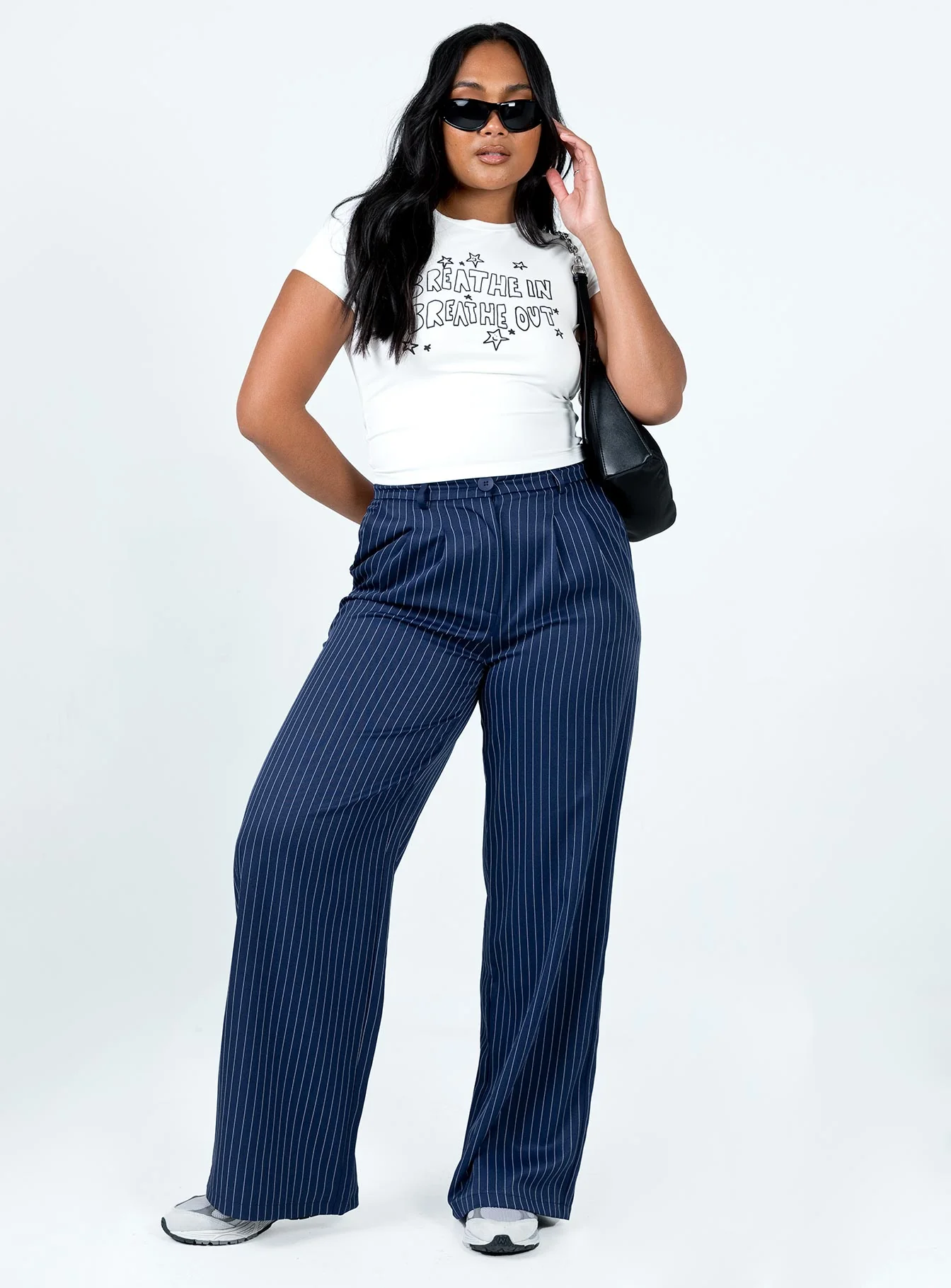 Archer Pants Pinstripe Navy