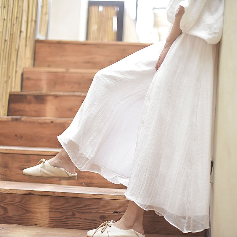 Vintage Literature and Art style Cotton Linen Wide Leg Pants Loose Large Size Yoga Pants Dance Casual Pants New Summer Women's