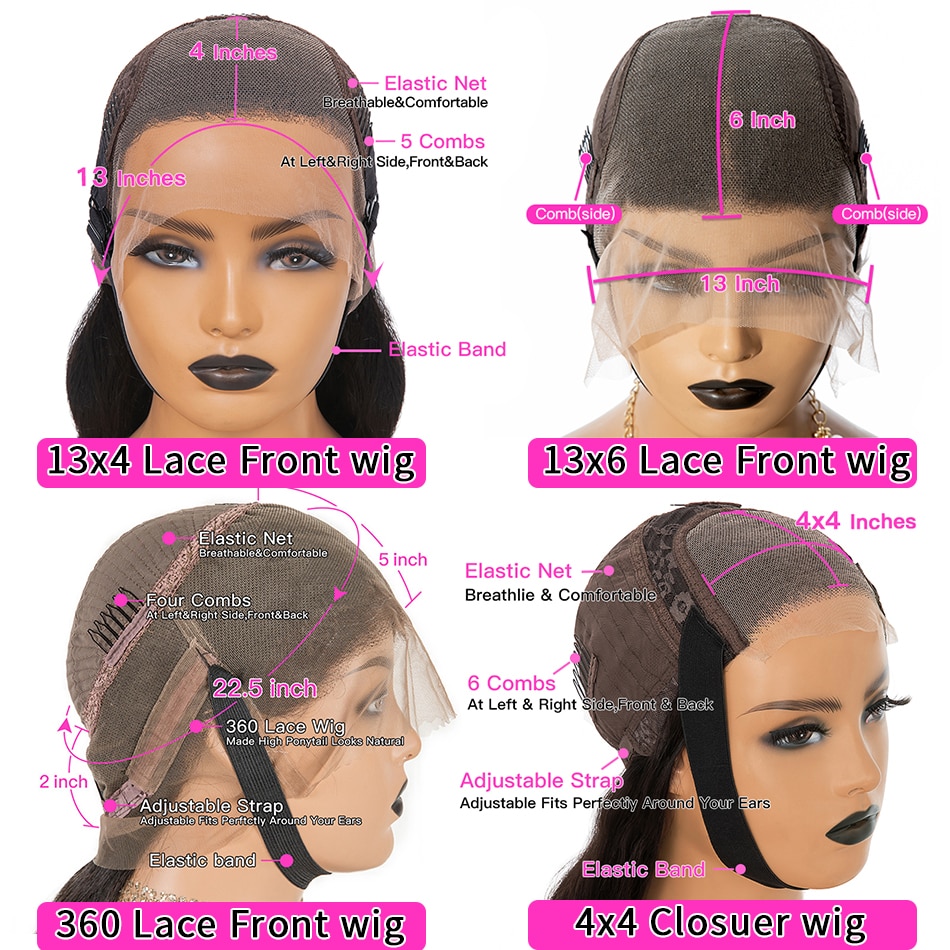 360 HD Lace Frontal Wig 30 Inch Water Wave 13x4 Lace Front Human Hair Wig Deep Curly Glueless Frontal Remy Brazilian 4x4 Closure