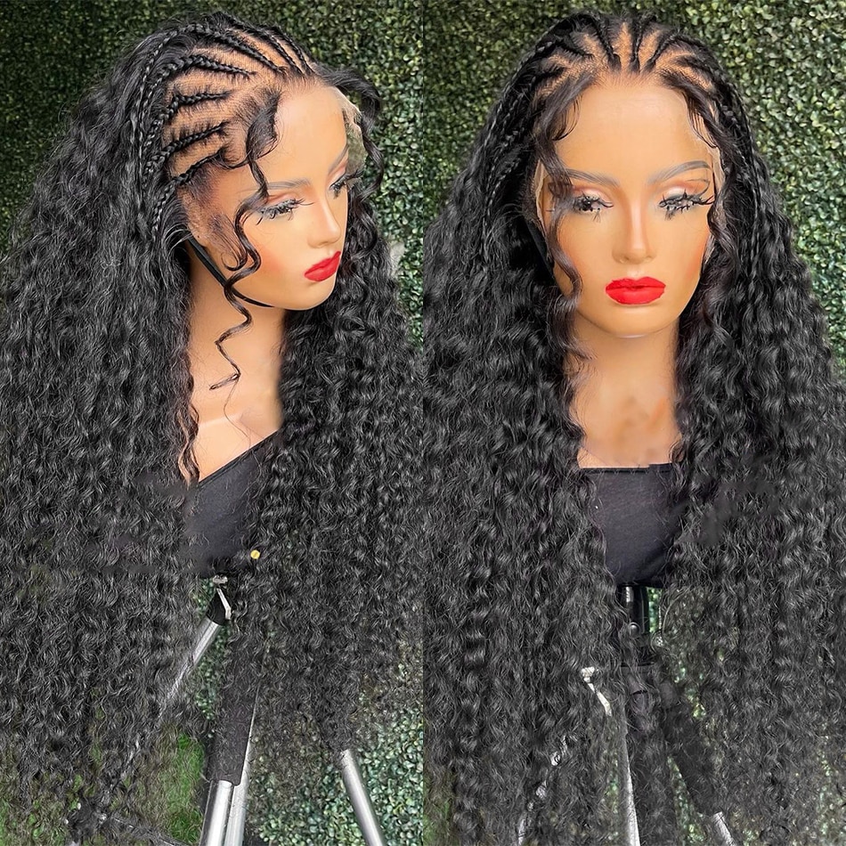 Water Wave Lace Front Wig 360 Full Lace Front Human Hair Wigs For Women 30 34 Inch HD Wet And Wavy Loose Deep Wave Frontal Wig