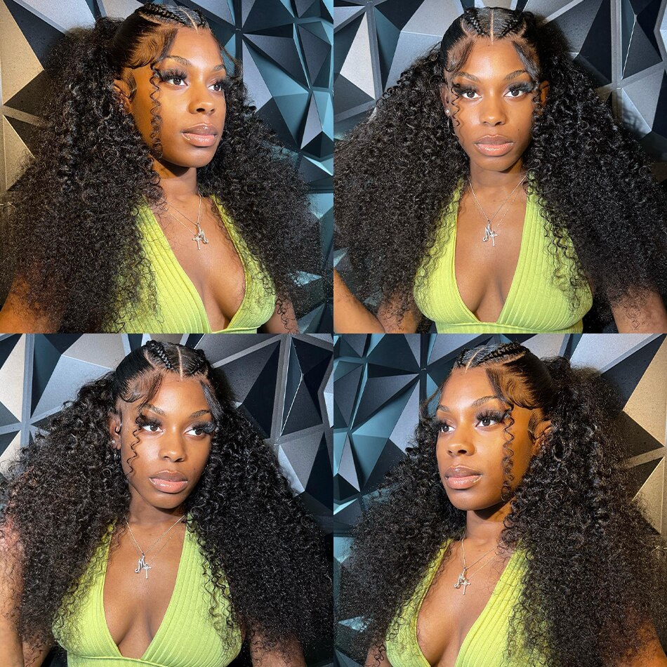 Water Wave Lace Front Wig 360 Full Lace Front Human Hair Wigs For Women 30 34 Inch HD Wet And Wavy Loose Deep Wave Frontal Wig