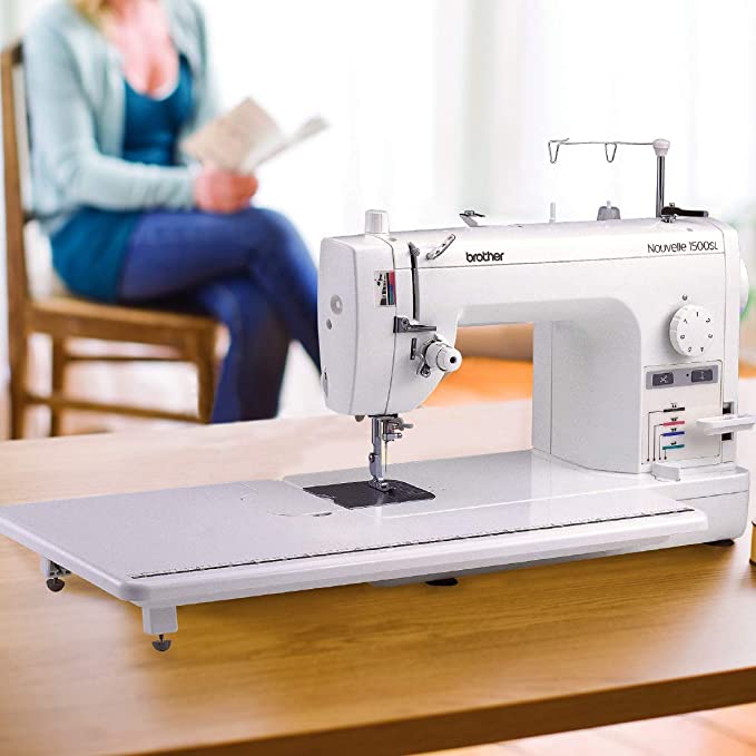 PQ1500SL Sewing and Quilting Machine, Up to 1,500 Stitches Per Minute, Wide Table, 7 Included Feet