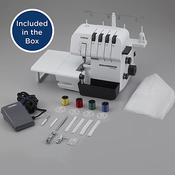 ST4031HD Serger, Strong & Tough Serger, 1,300 Stitches Per Minute, Durable Metal Frame Overlock Machine,