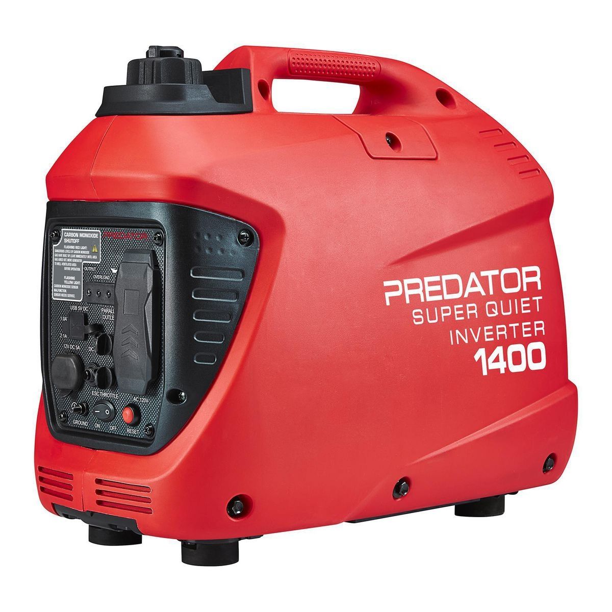 1400 Watt Super Quiet Inverter Generator With CO SECURE Technology