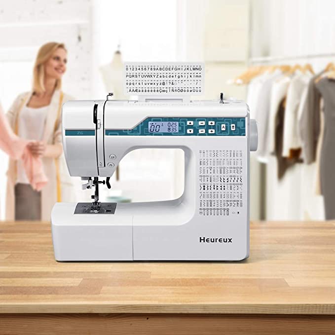 Sewing Machine Computerized and Quilting, 200 Built-in Stitches, LCD Display, Z6 Automatic Needle Threader, Twin Needle