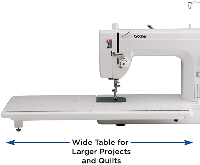 PQ1500SL Sewing and Quilting Machine, Up to 1,500 Stitches Per Minute, Wide Table, 7 Included Feet