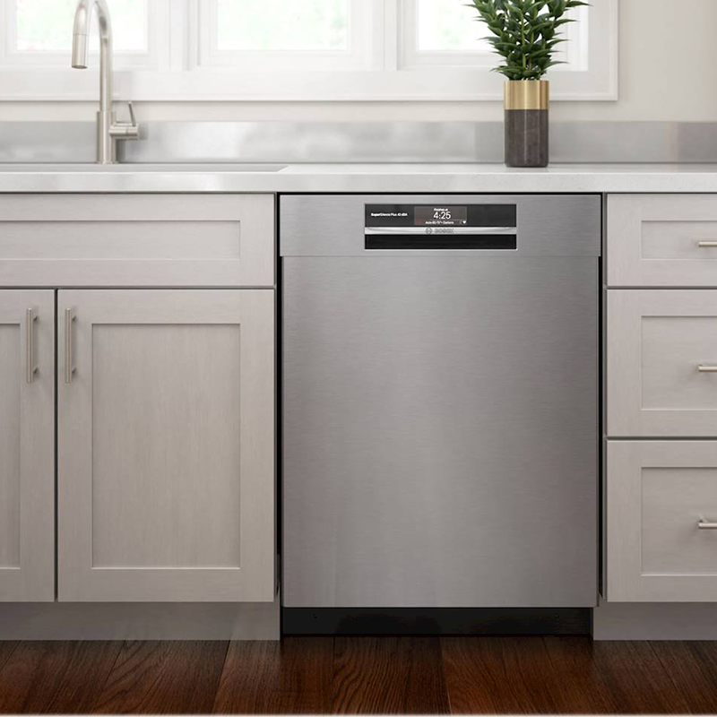 800 Series 24  Top Control Built-In Dishwasher with CrystalDry, Stainless Steel Tub, 3rd Rack, 42 dBa - Stainless steel