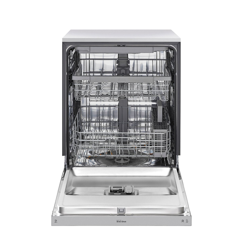 24  Front-Control Built-In Dishwasher with Stainless Steel Tub, QuadWash, 48 dBa - PrintProof Stainless steel