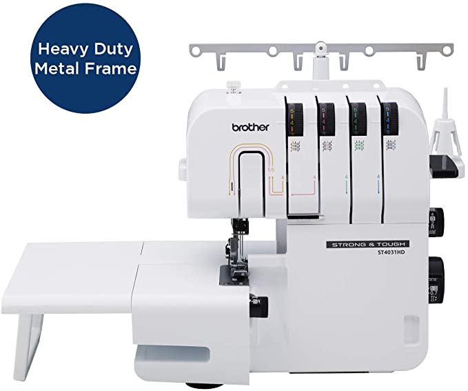ST4031HD Serger, Strong & Tough Serger, 1,300 Stitches Per Minute, Durable Metal Frame Overlock Machine,